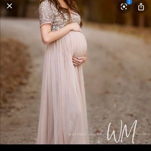 Sequin Maternity dress